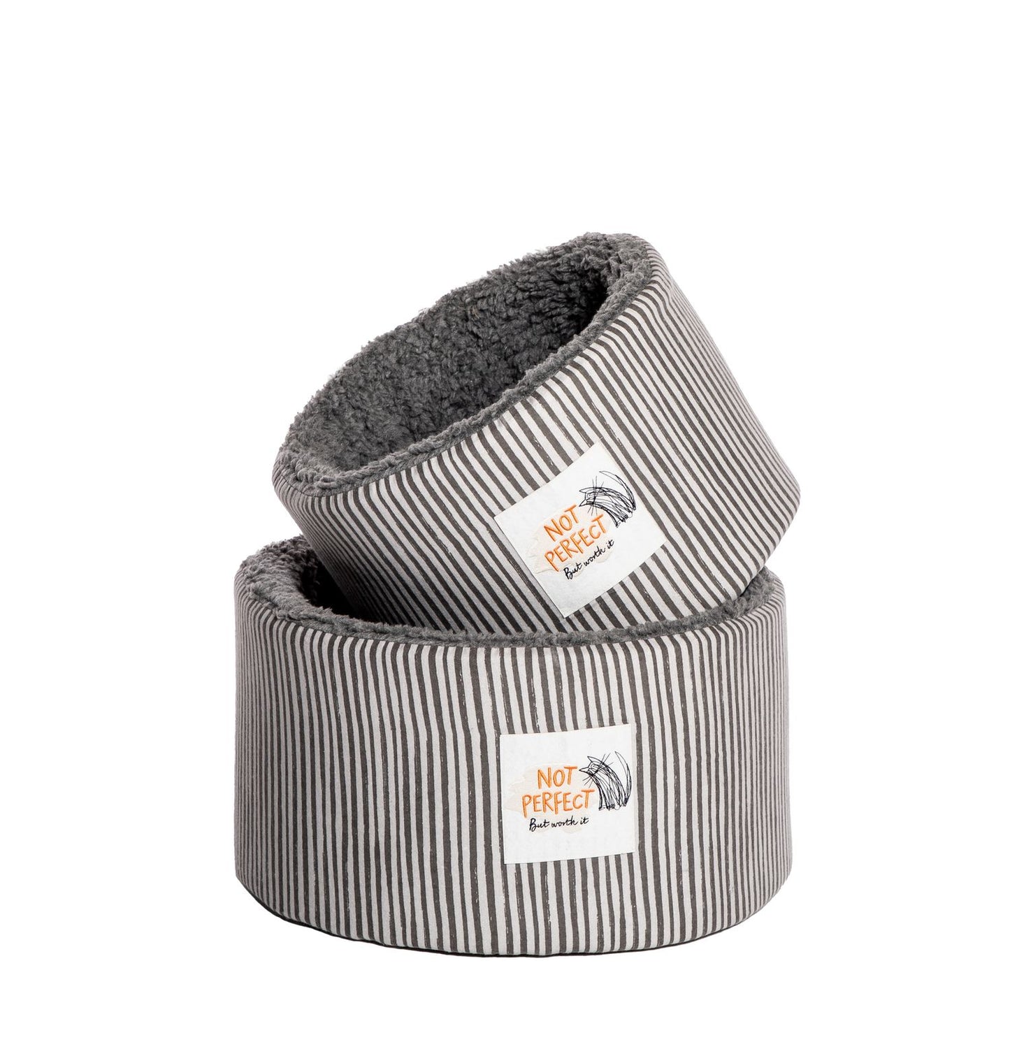 Battersea Snuggly Stripes Cat Cosy Bed