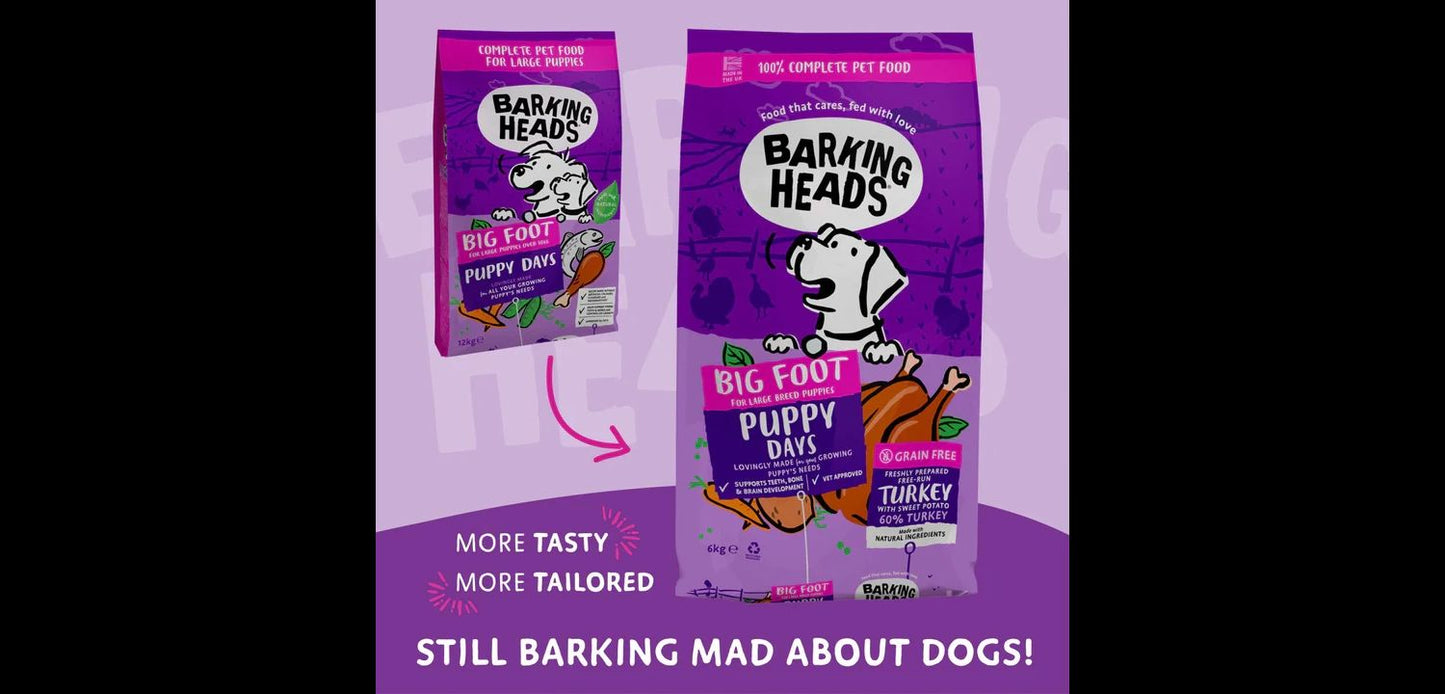 Barking Heads Big Foot Puppy Days Large Breed Dry Puppy Food