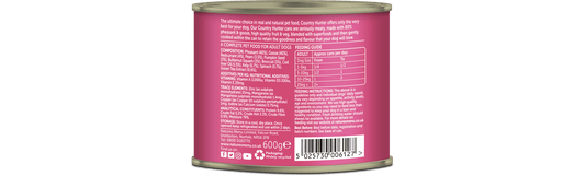 Country Hunter Pheasant & Goose Wet Dog Food Can