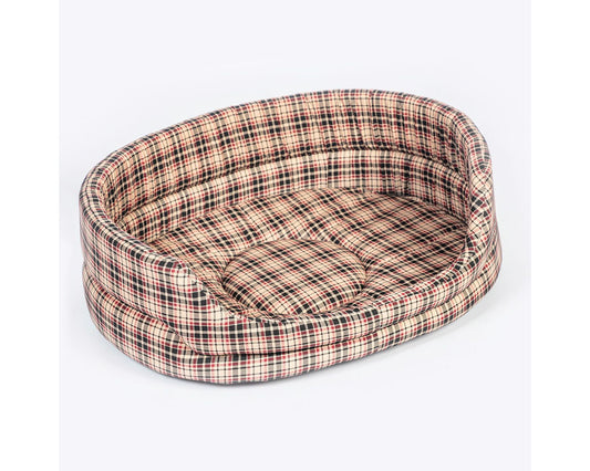 Danish Design Classic Check Cream Slumber Dog Bed