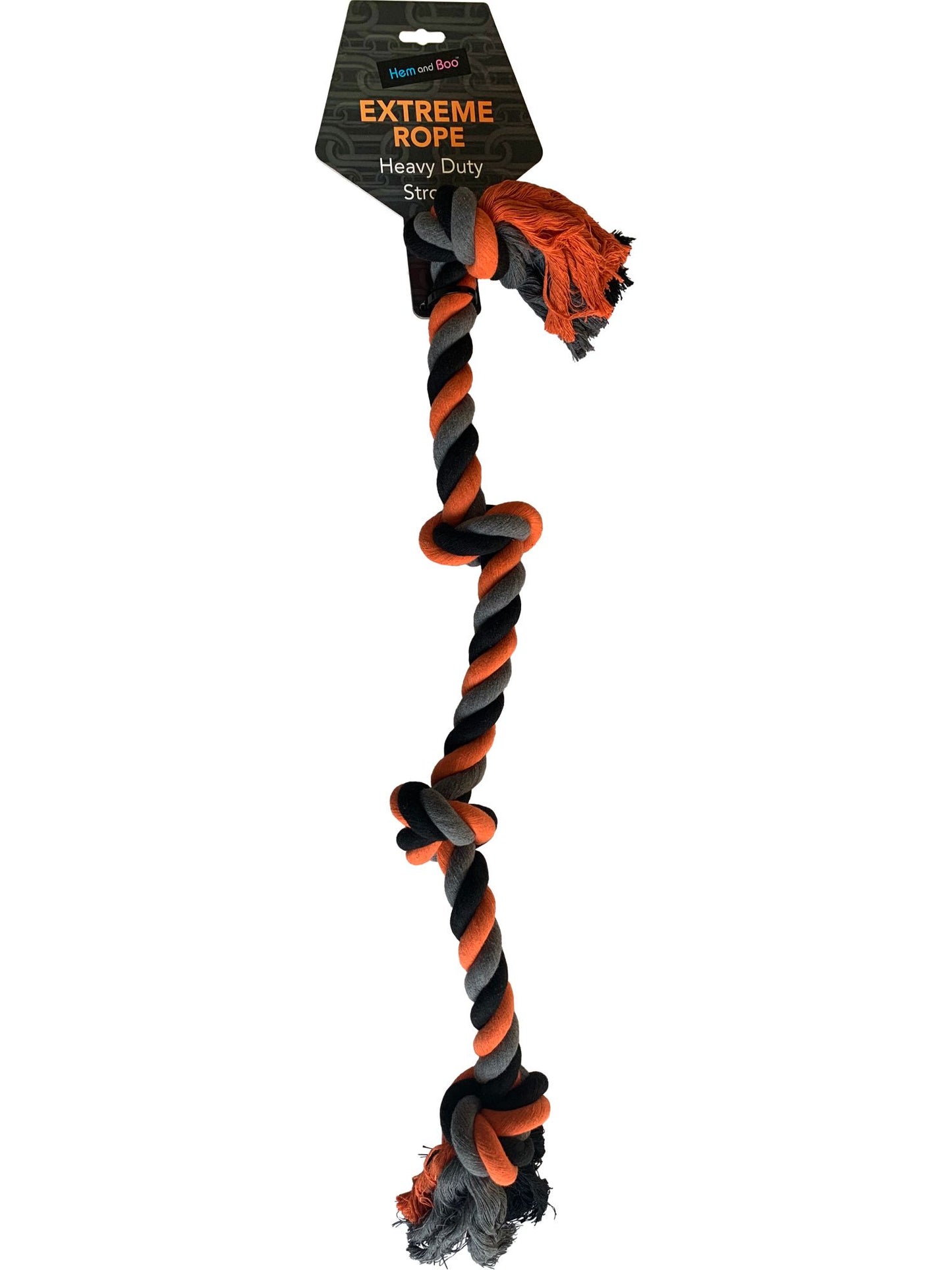 Hem & Boo Extreme Rope With Knots 85cm Heavy Duty Dog Toy