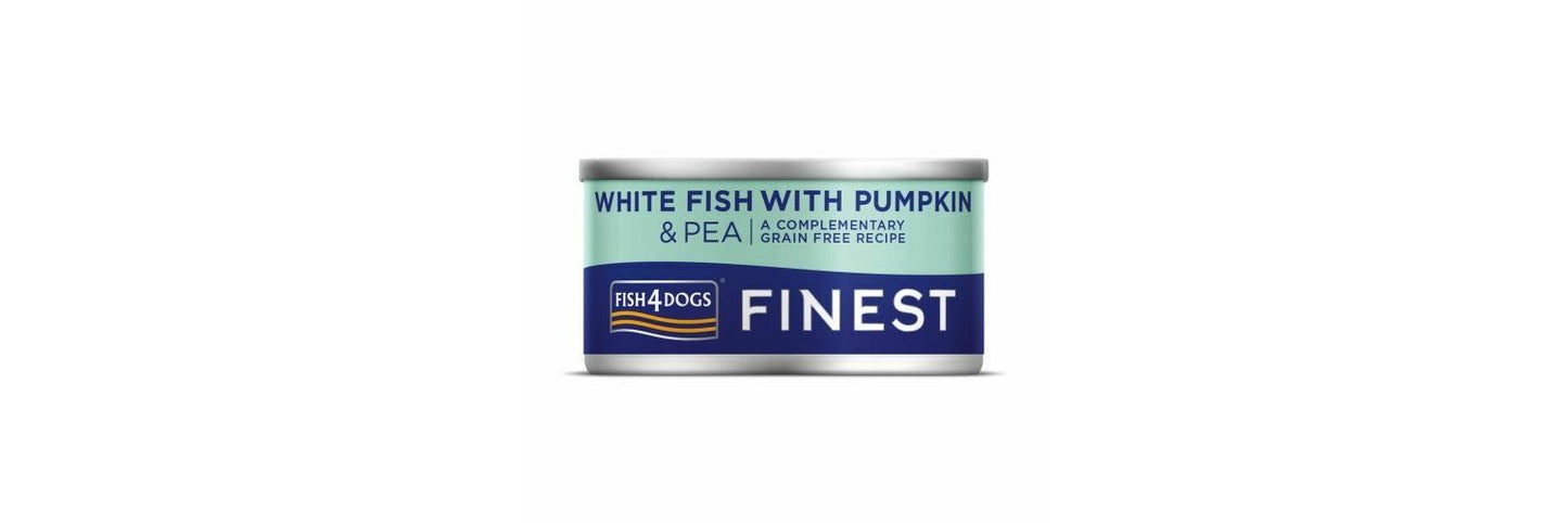 Fish4Dogs Finest White Fish With Pumpkin & Pea Wet Dog Food