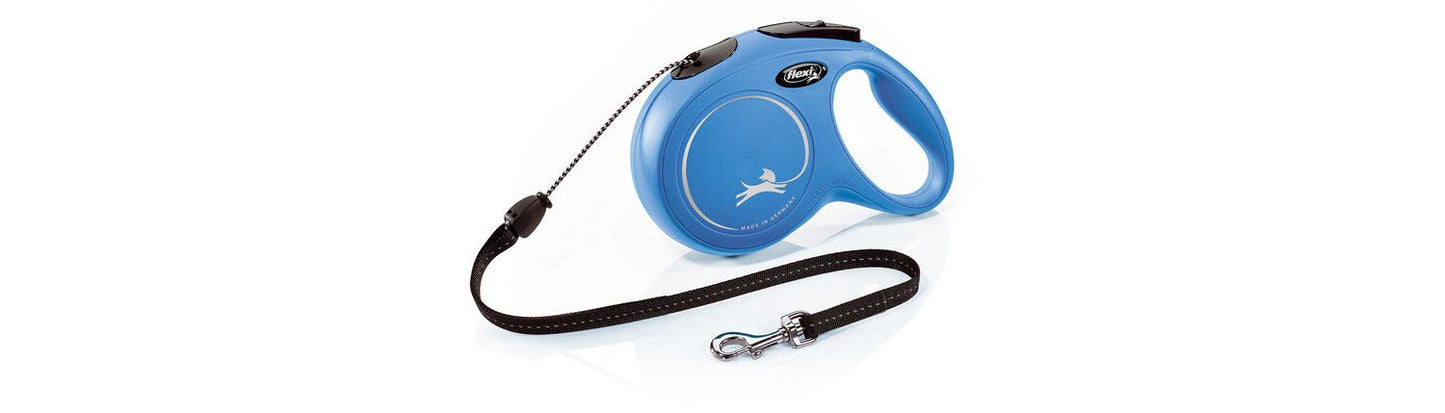 Flexi New Classic Retractable Cord Lead Blue