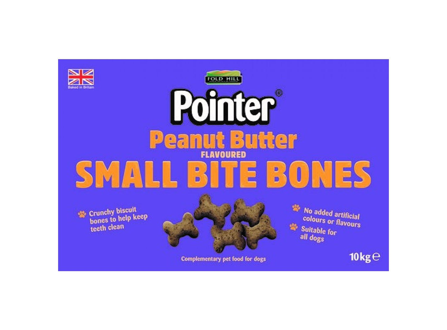 Pointer Petite Peanut Butter Flavoured Bones Dog Treats 10kg