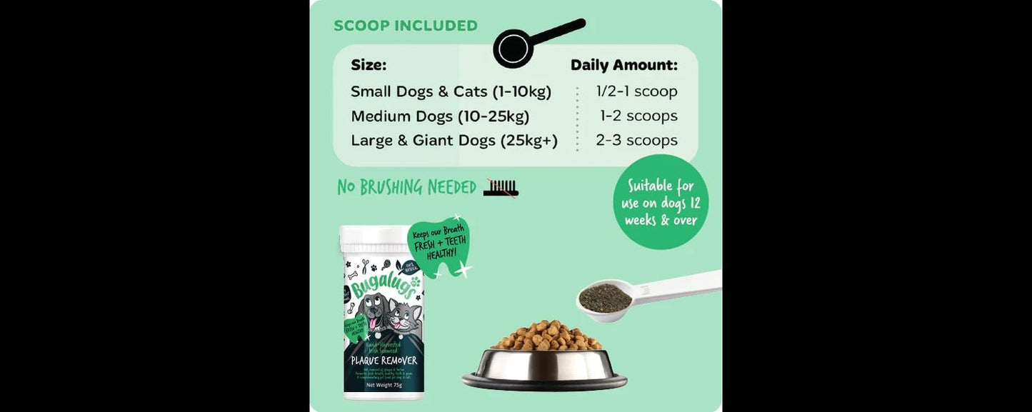 Bugalugs Plaque Remover For Dogs/Cats