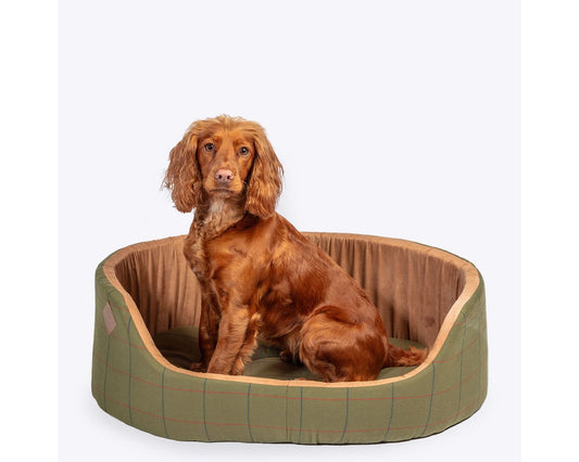 Danish Design Slumber Green Tweed Dog Bed