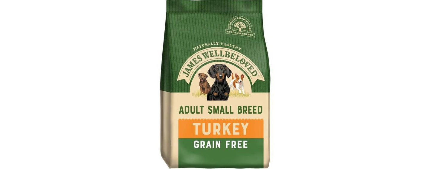 James Wellbeloved Adult Dog Small Breed Grain Free - Turkey & Veg