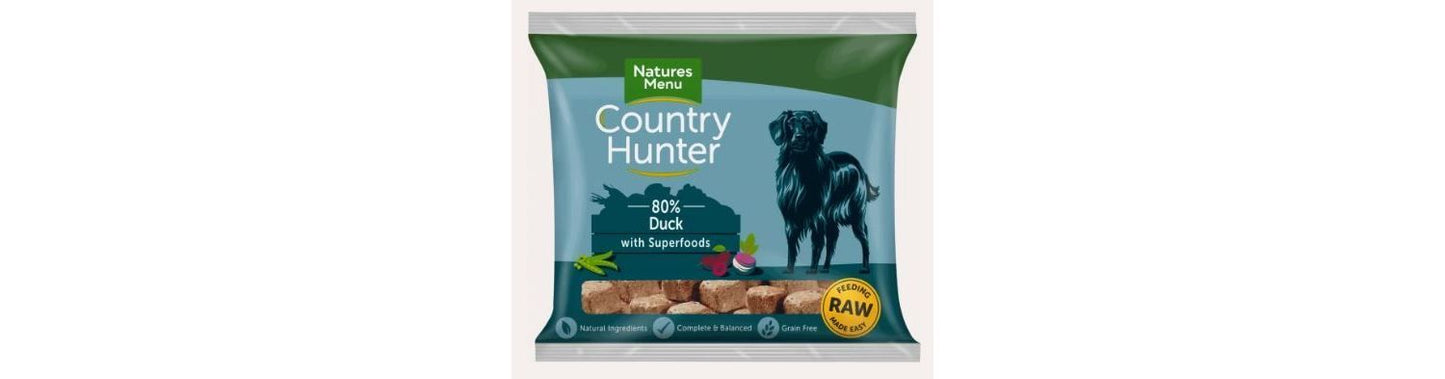 Country Hunter Succulent Duck Raw Nuggets For Dogs