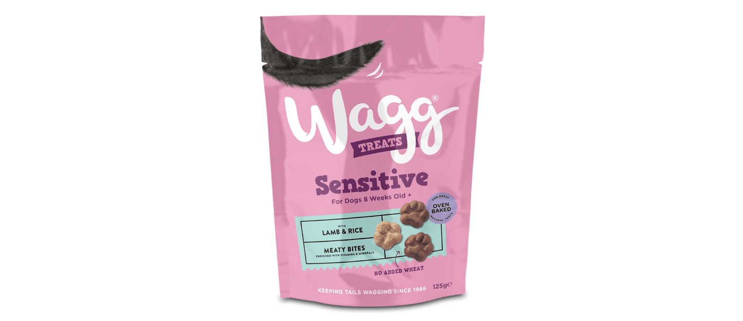 7 X 125g Wagg Sensitive Lamb & Rice Dog Treats