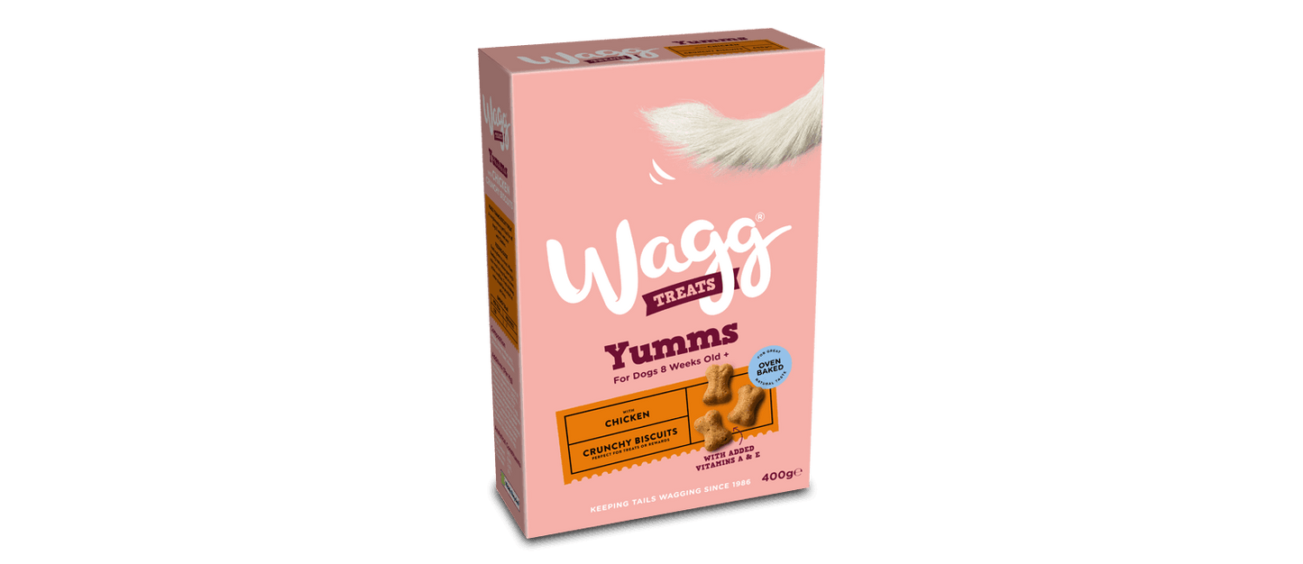 5 X Wagg Mmms Dog Biscuits With Chicken 400g