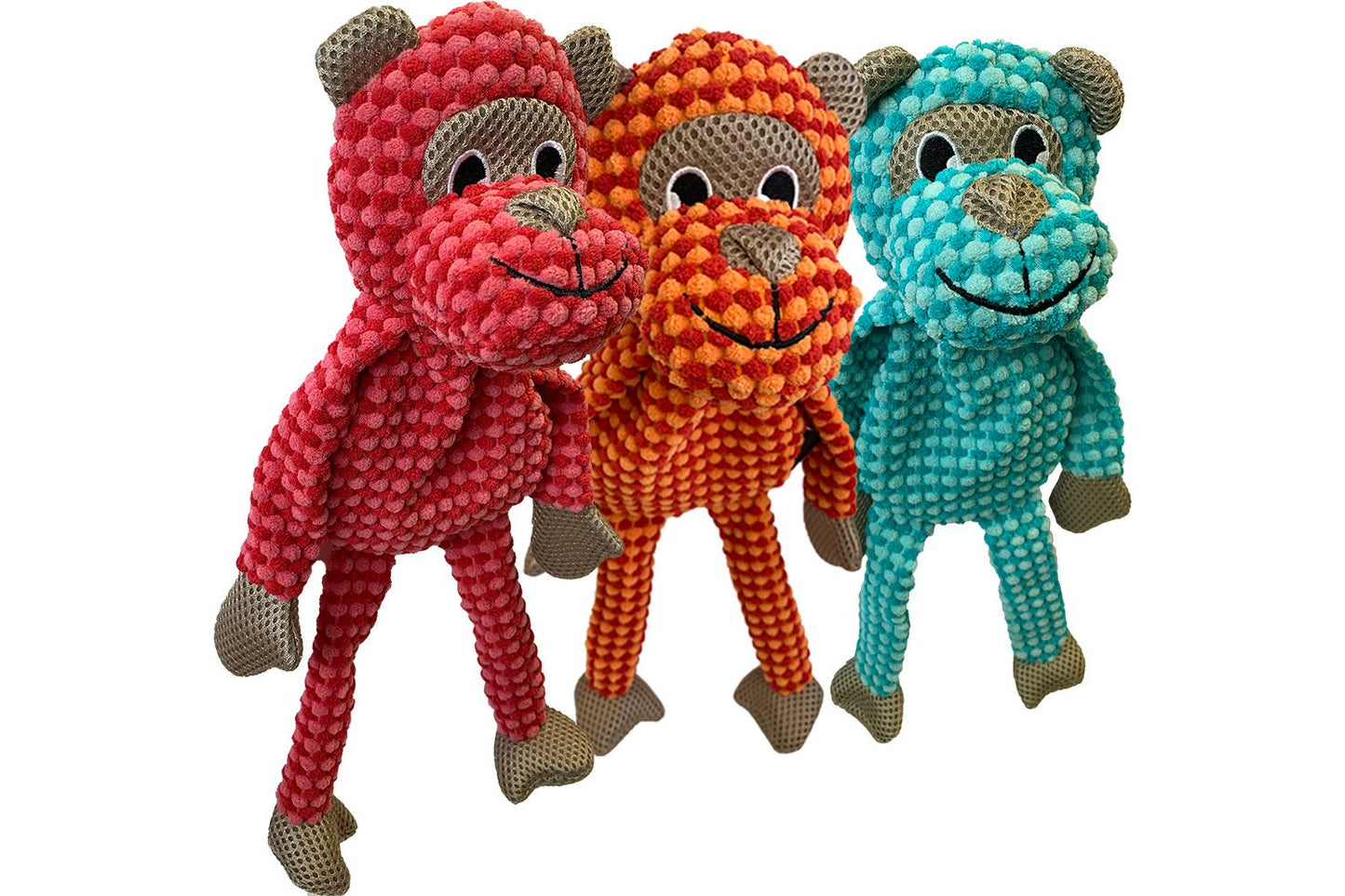  Hem & Boo Monkey Plush Dog Toy