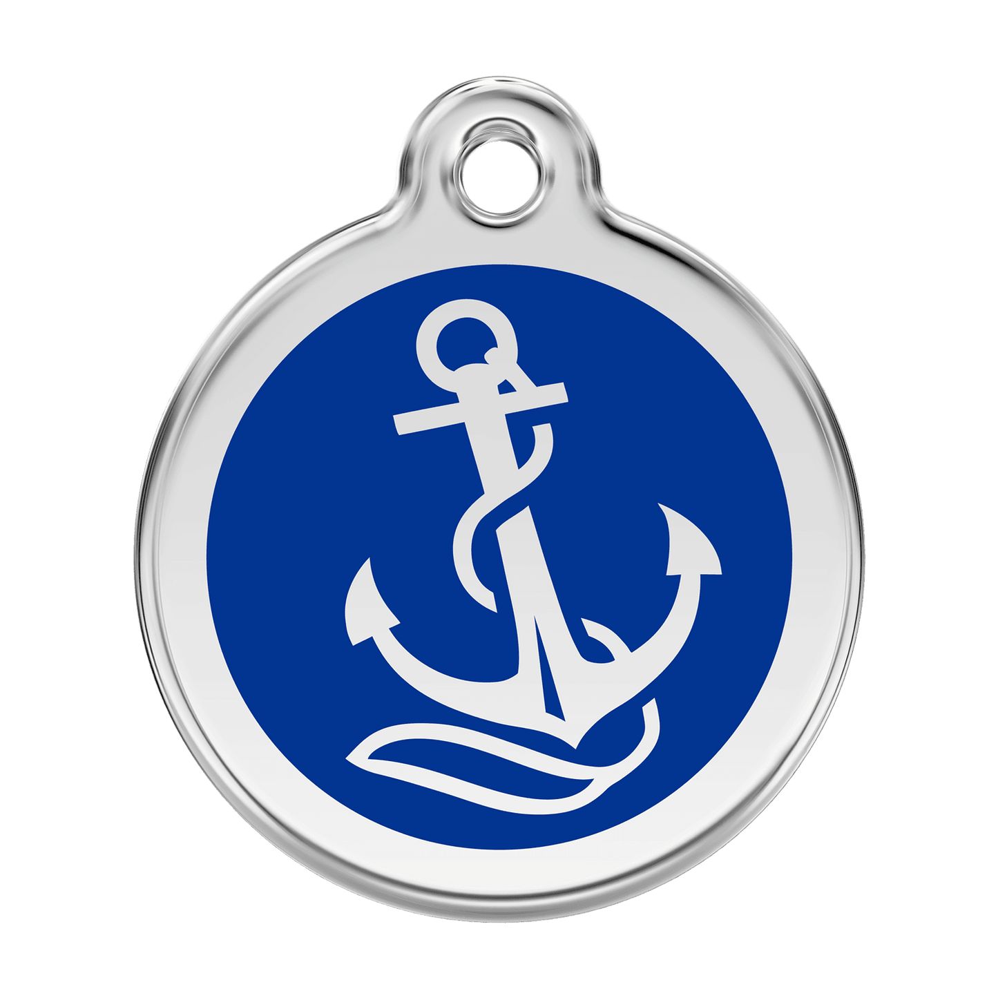  Red Dingo Stainless Steel Engraved Dog Tag Anchor Navy
