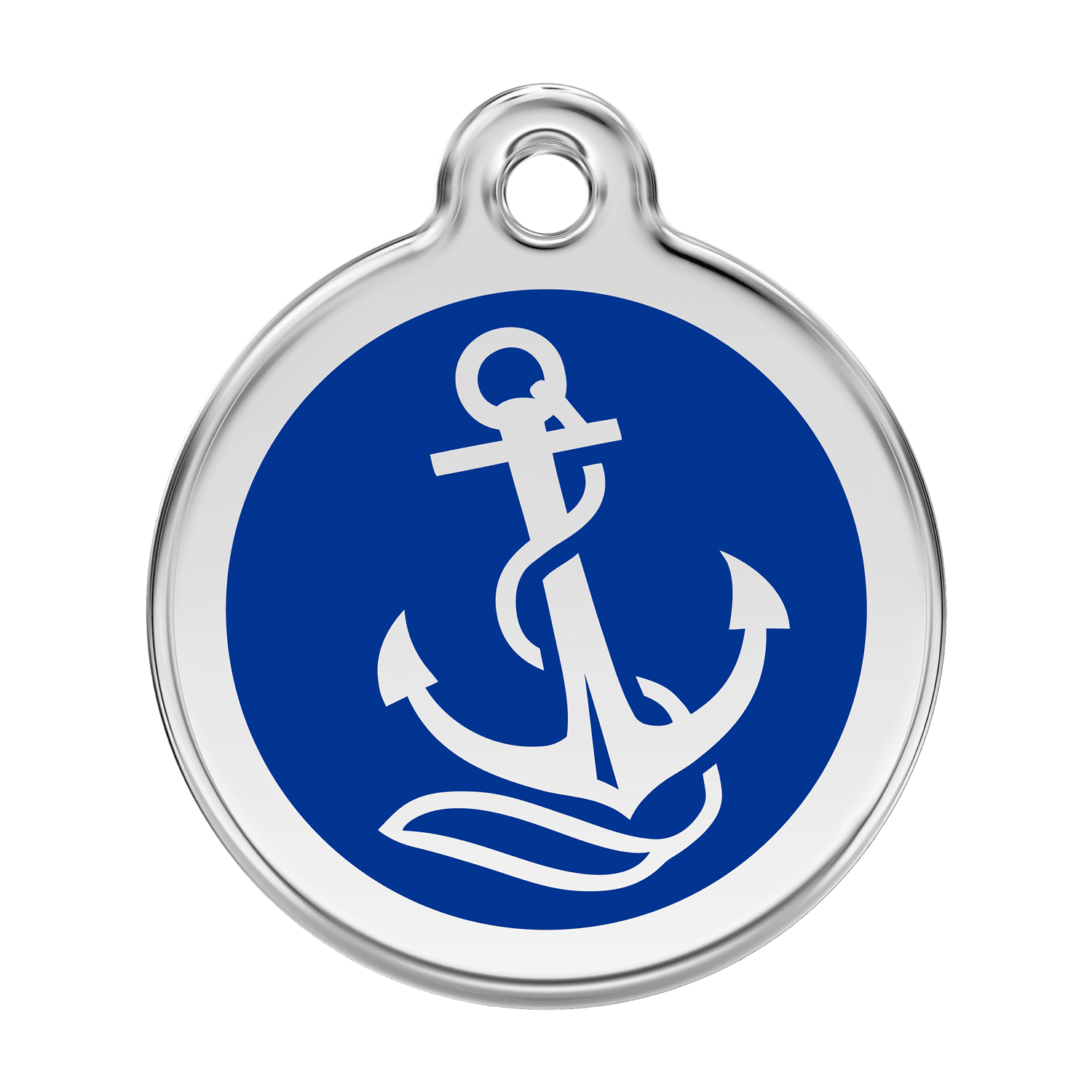  Red Dingo Stainless Steel Engraved Dog Tag Anchor Navy