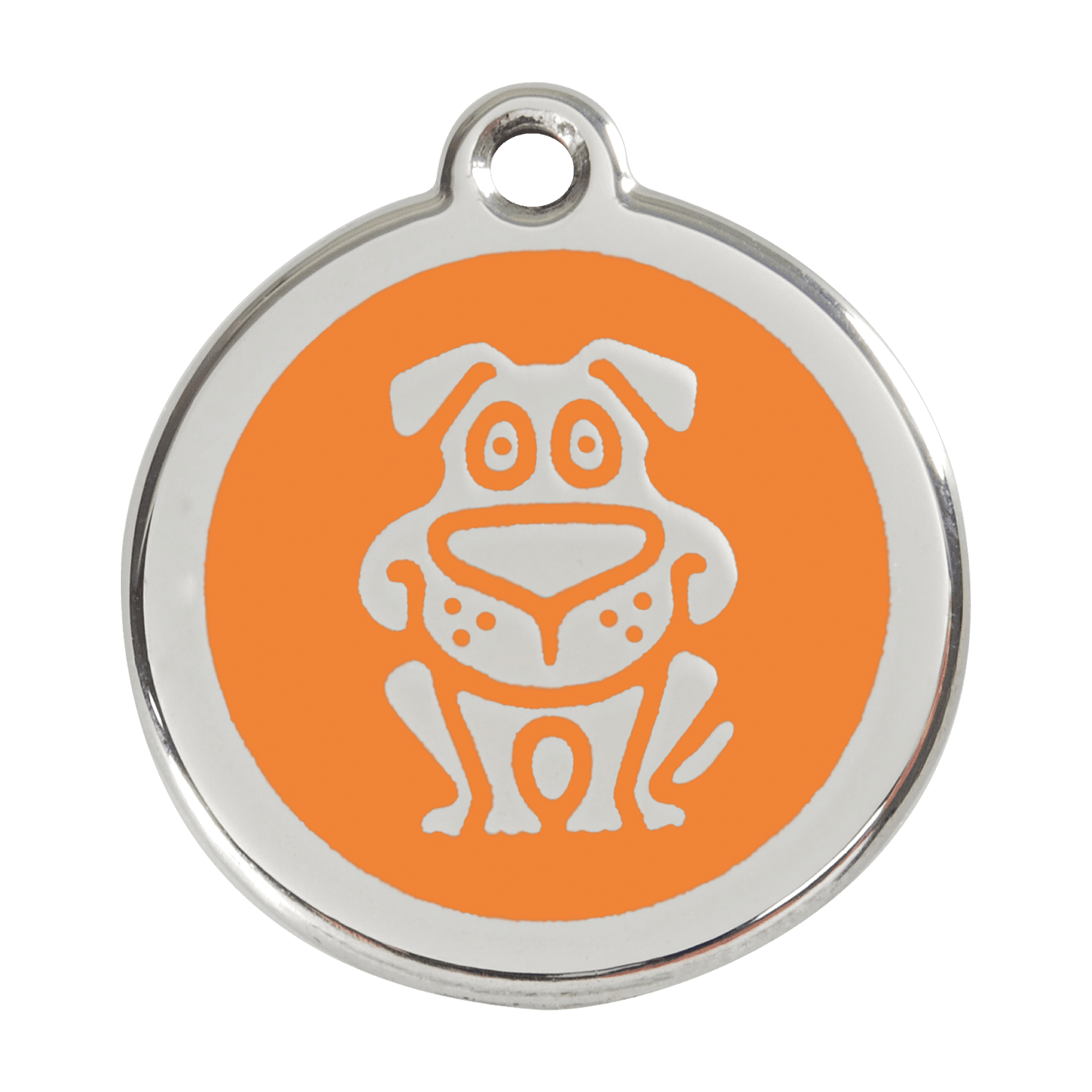  Red Dingo Stainless Steel Engraved Dog Tag Dog Orange