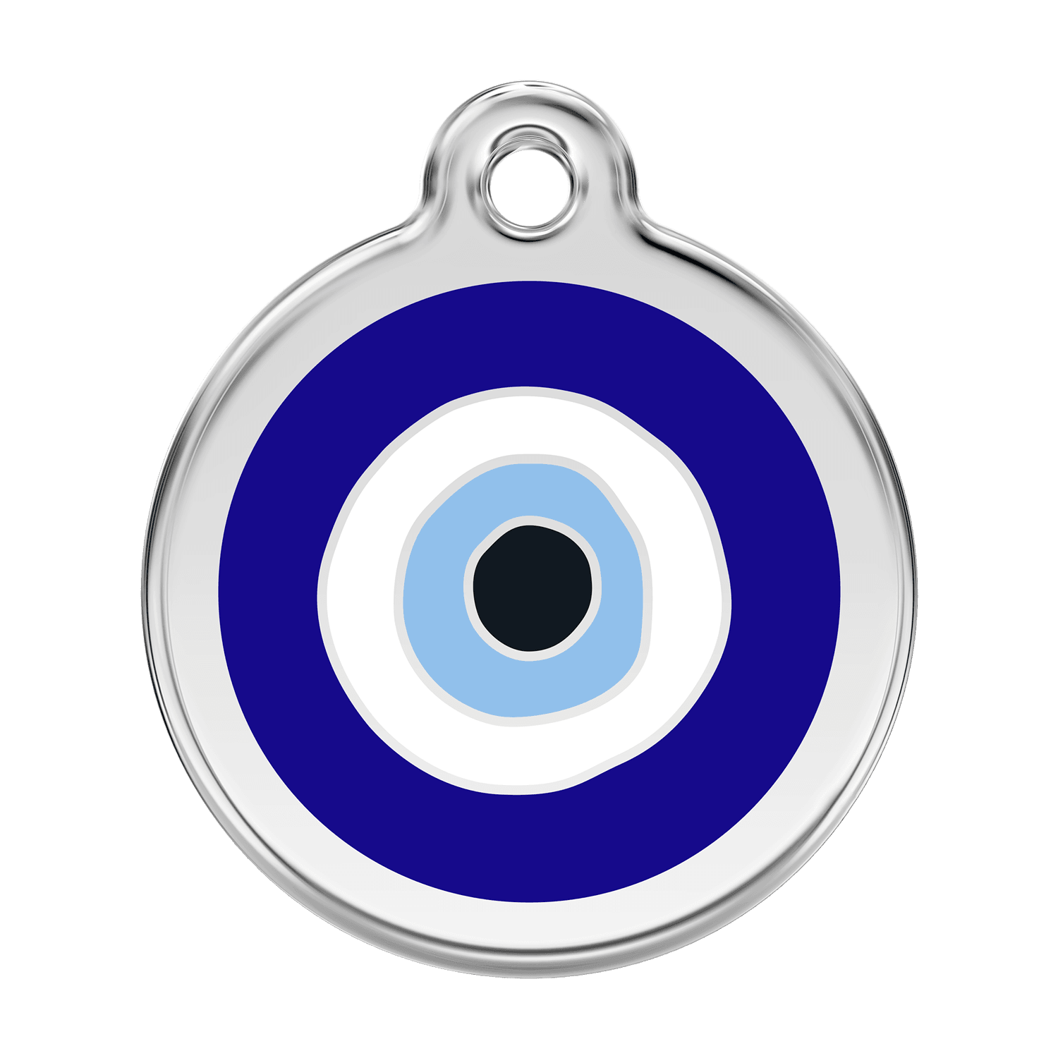  Red Dingo Stainless Steel Engraved Dog Tag Evil Eye Navy