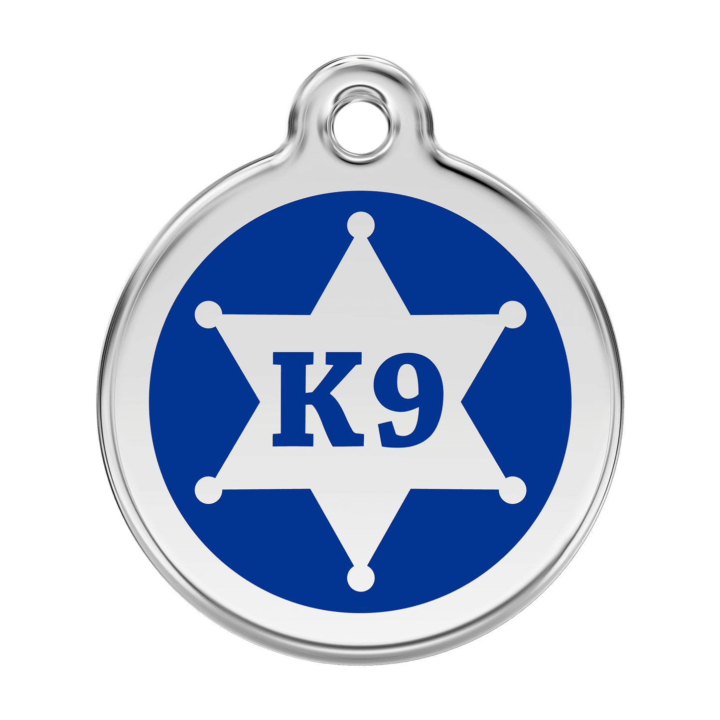  Red Dingo Stainless Steel Engraved Dog Tag Sheriff Navy