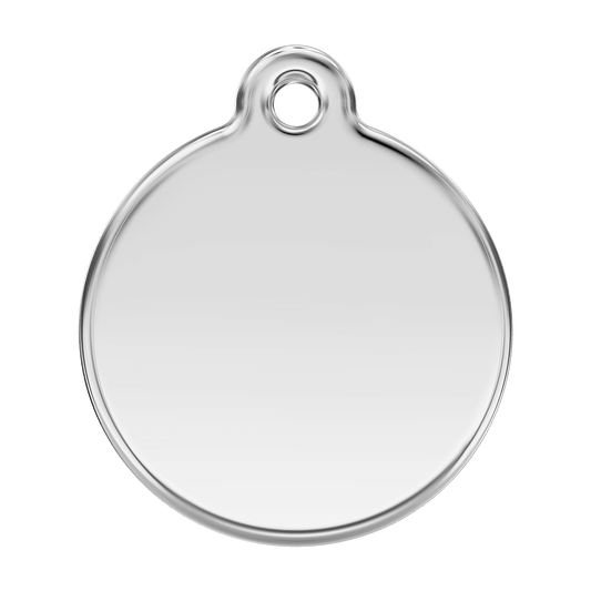  Red Dingo Stainless Steel Engraved Dog Tag Flash Brown