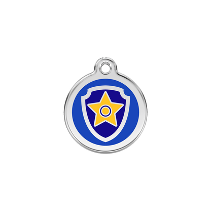  Red Dingo Stainless Steel Engraved Dog Tag Nickelodeon Paw Patrol Chase Navy SML