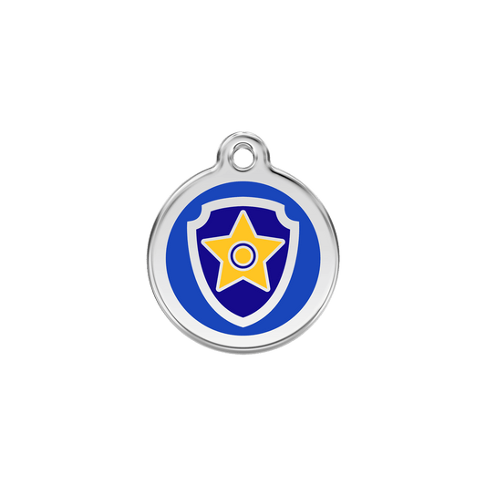  Red Dingo Stainless Steel Engraved Dog Tag Nickelodeon Paw Patrol Chase Navy SML