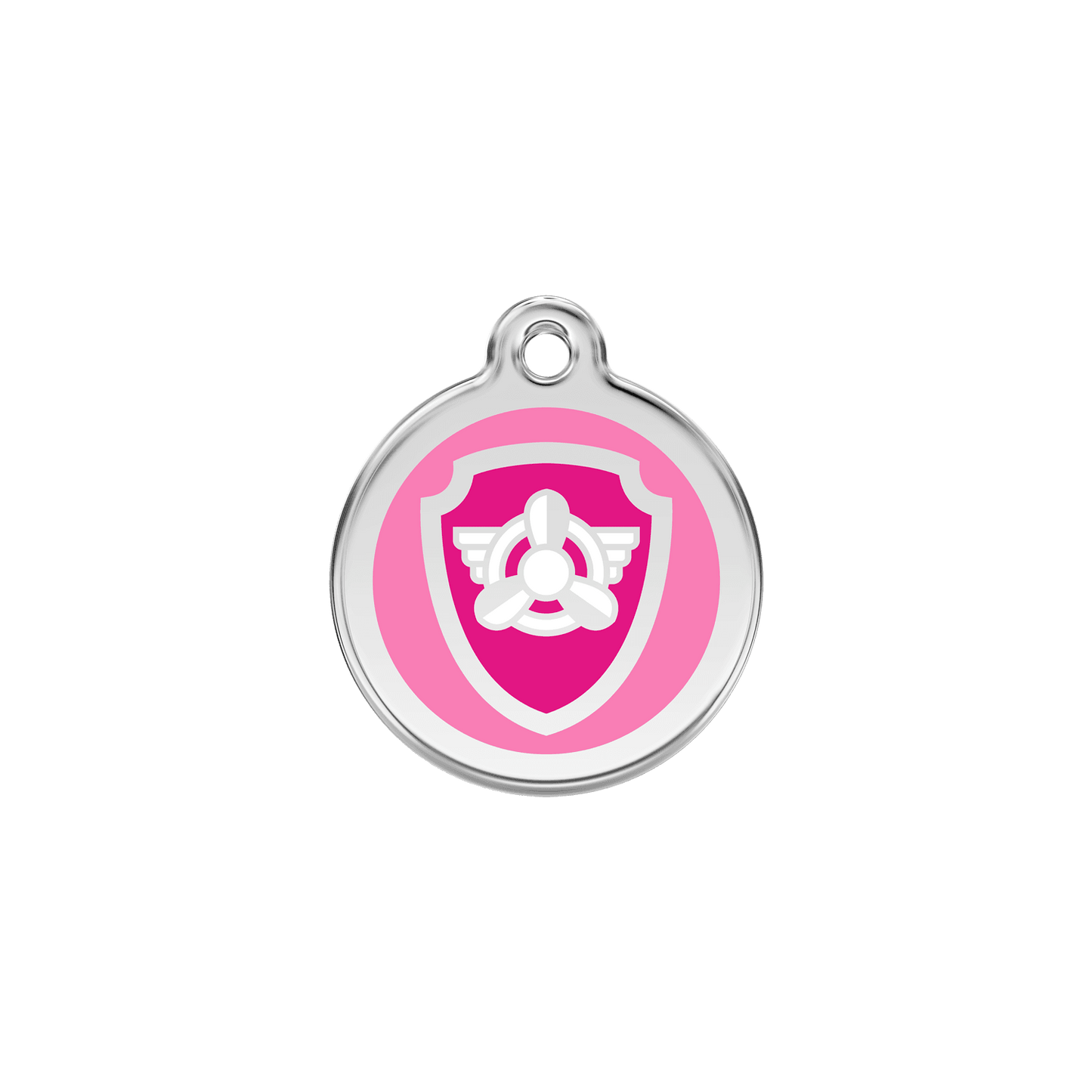  Red Dingo Stainless Steel Engraved Dog Tag Nickelodeon Paw Patrol Skye Tag Pink SML