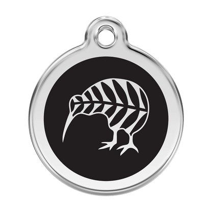  Red Dingo Stainless Steel Engraved Dog Tag Kiwi