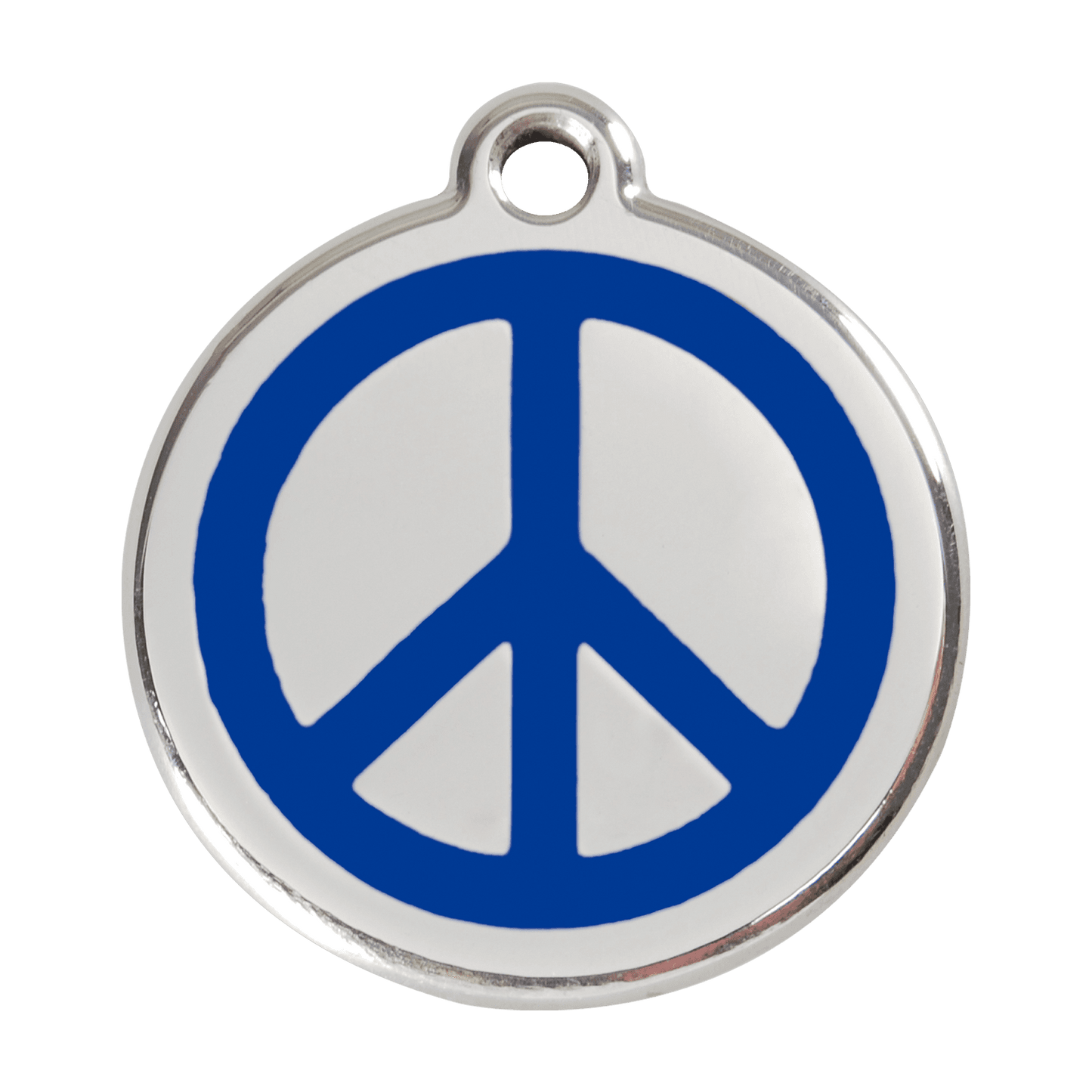  Red Dingo Stainless Steel Engraved Dog Tag Peace Navy