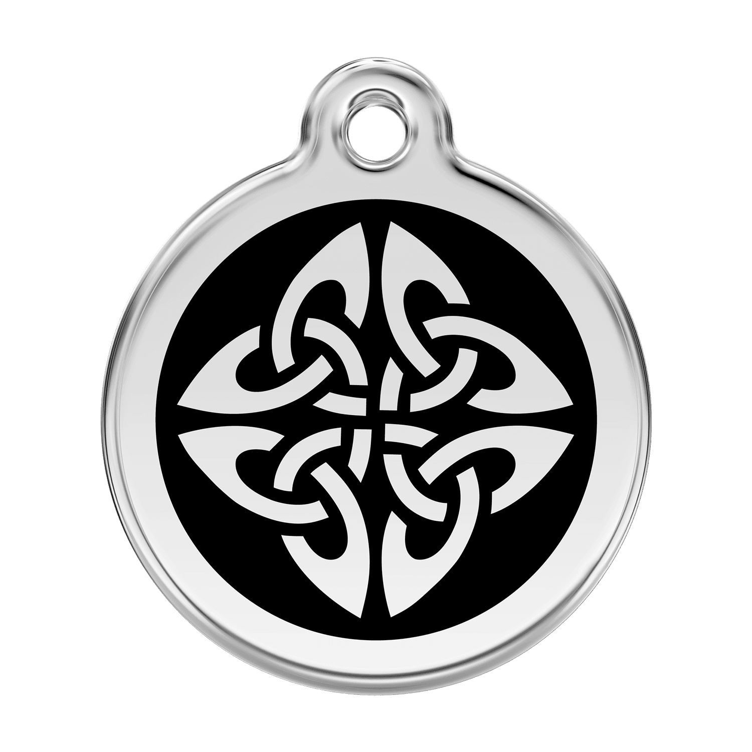  Red Dingo Stainless Steel Engraved Dog Tag Tribal Arrows Black