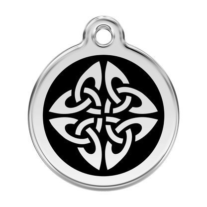  Red Dingo Stainless Steel Engraved Dog Tag Tribal Arrows Black