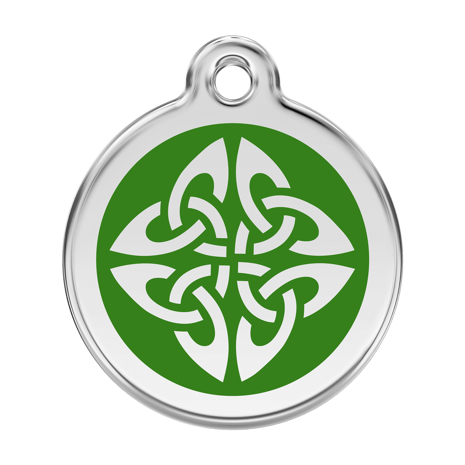 Red Dingo Stainless Steel Engraved Dog Tag Tribal Arrows Green