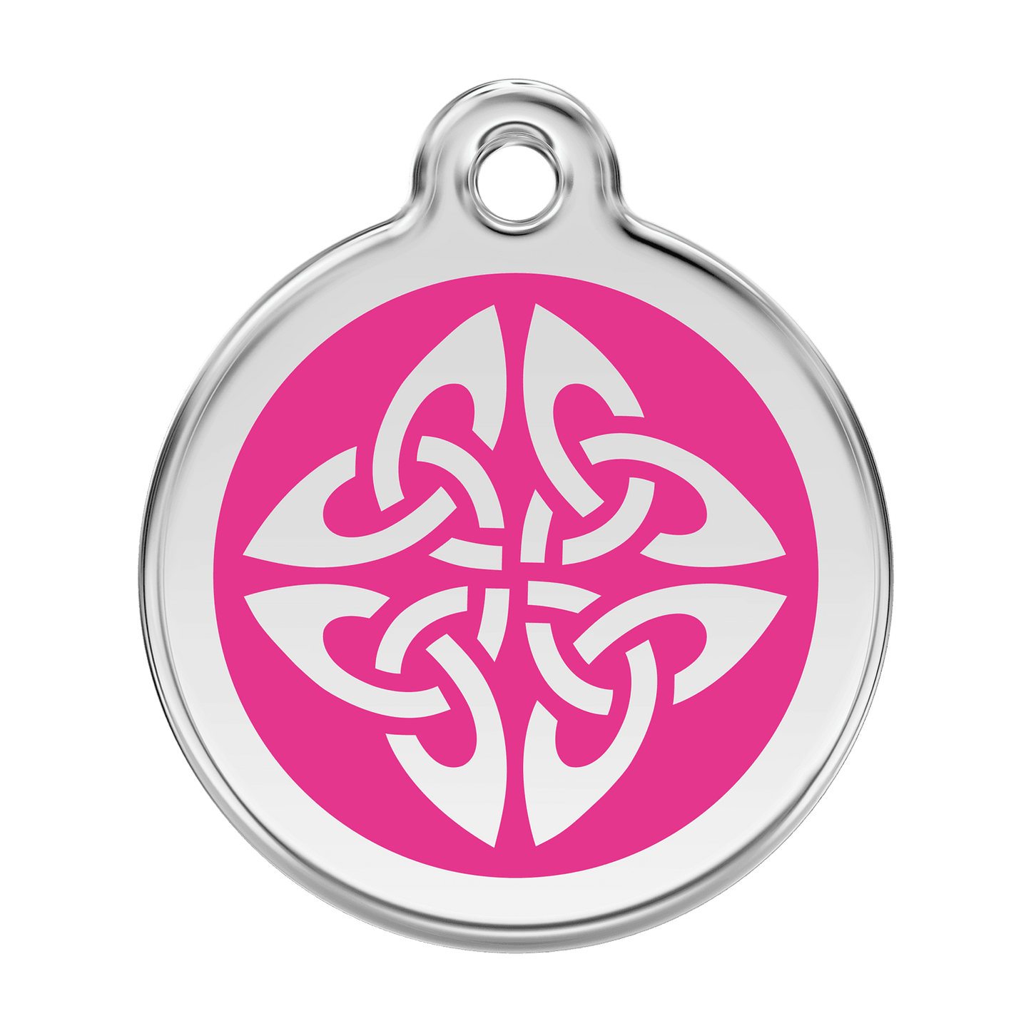  Red Dingo Stainless Steel Engraved Dog Tag Tribal Arrows Hot Pink