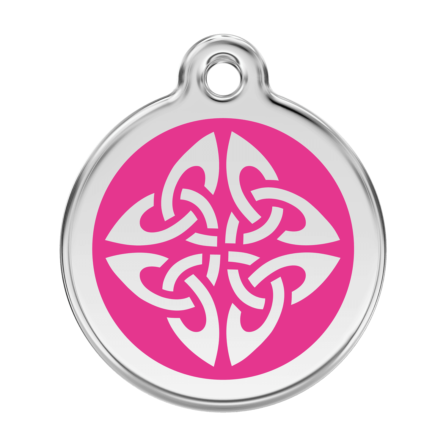  Red Dingo Stainless Steel Engraved Dog Tag Tribal Arrows Hot Pink