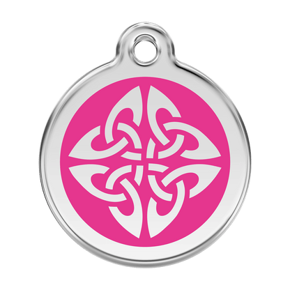  Red Dingo Stainless Steel Engraved Dog Tag Tribal Arrows Hot Pink