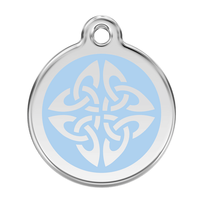  Red Dingo Stainless Steel Engraved Dog Tag Tribal Arrows Light Blue