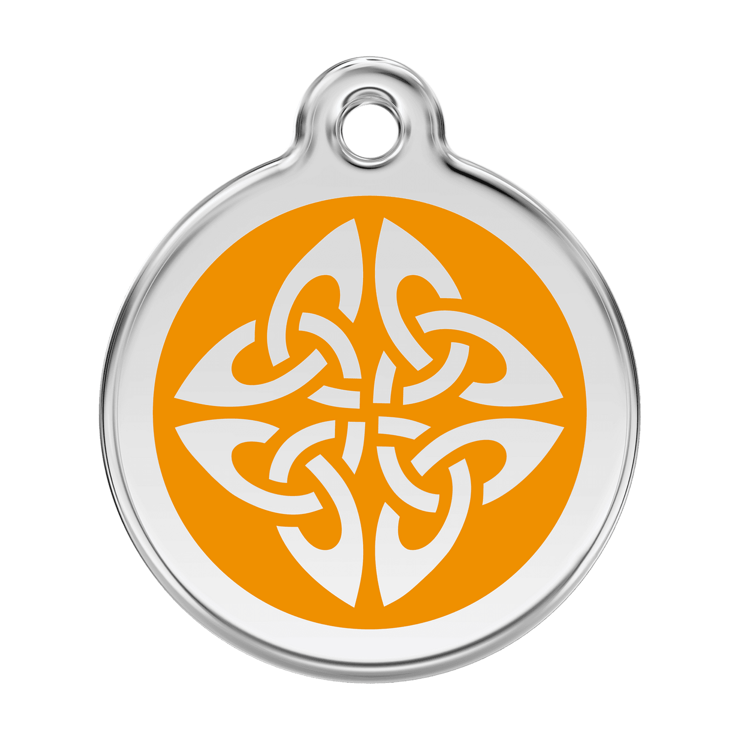  Red Dingo Stainless Steel Engraved Dog Tag Tribal Arrows Orange