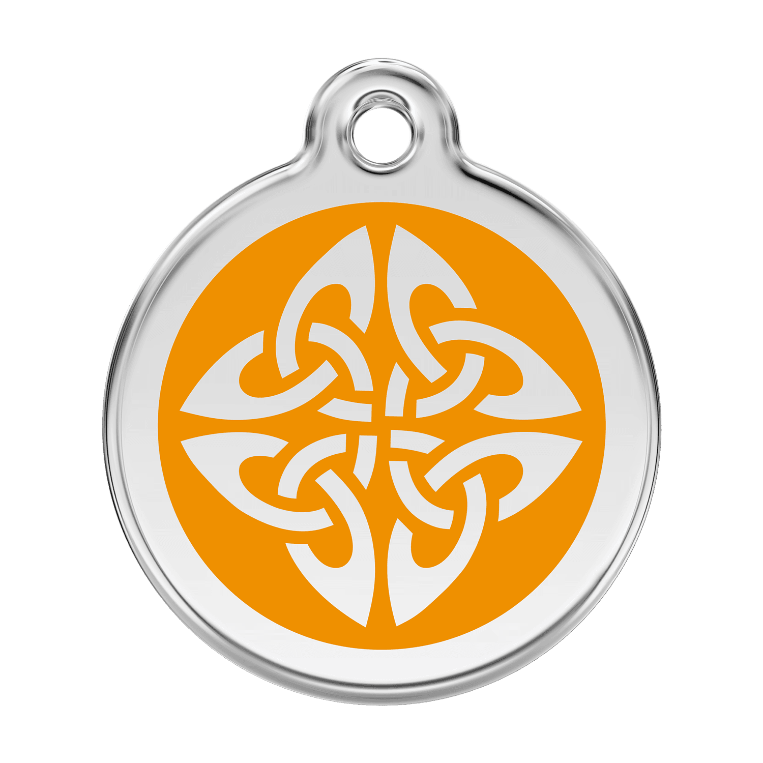  Red Dingo Stainless Steel Engraved Dog Tag Tribal Arrows Orange