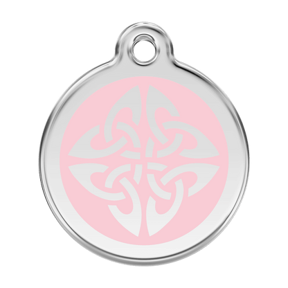 Red Dingo Stainless Steel Engraved Dog Tag Tribal Arrows Pink