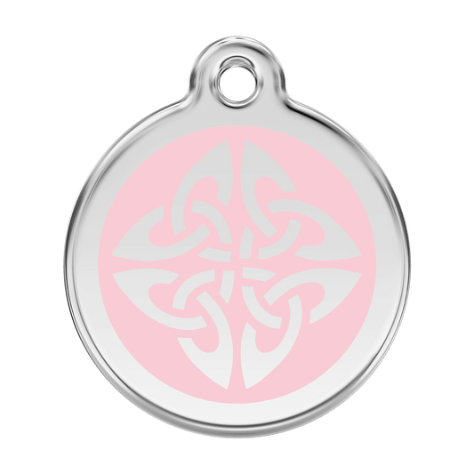  Red Dingo Stainless Steel Engraved Dog Tag Tribal Arrows Pink