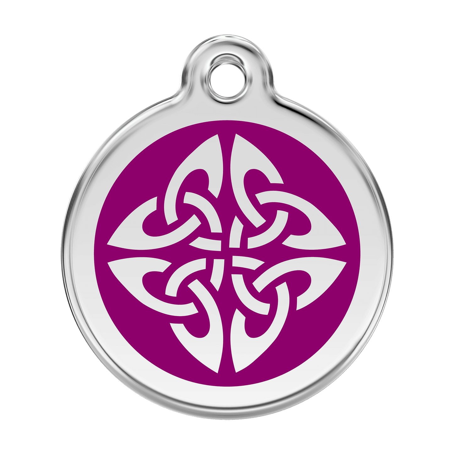  Red Dingo Stainless Steel Engraved Dog Tag Tribal Arrows Purple