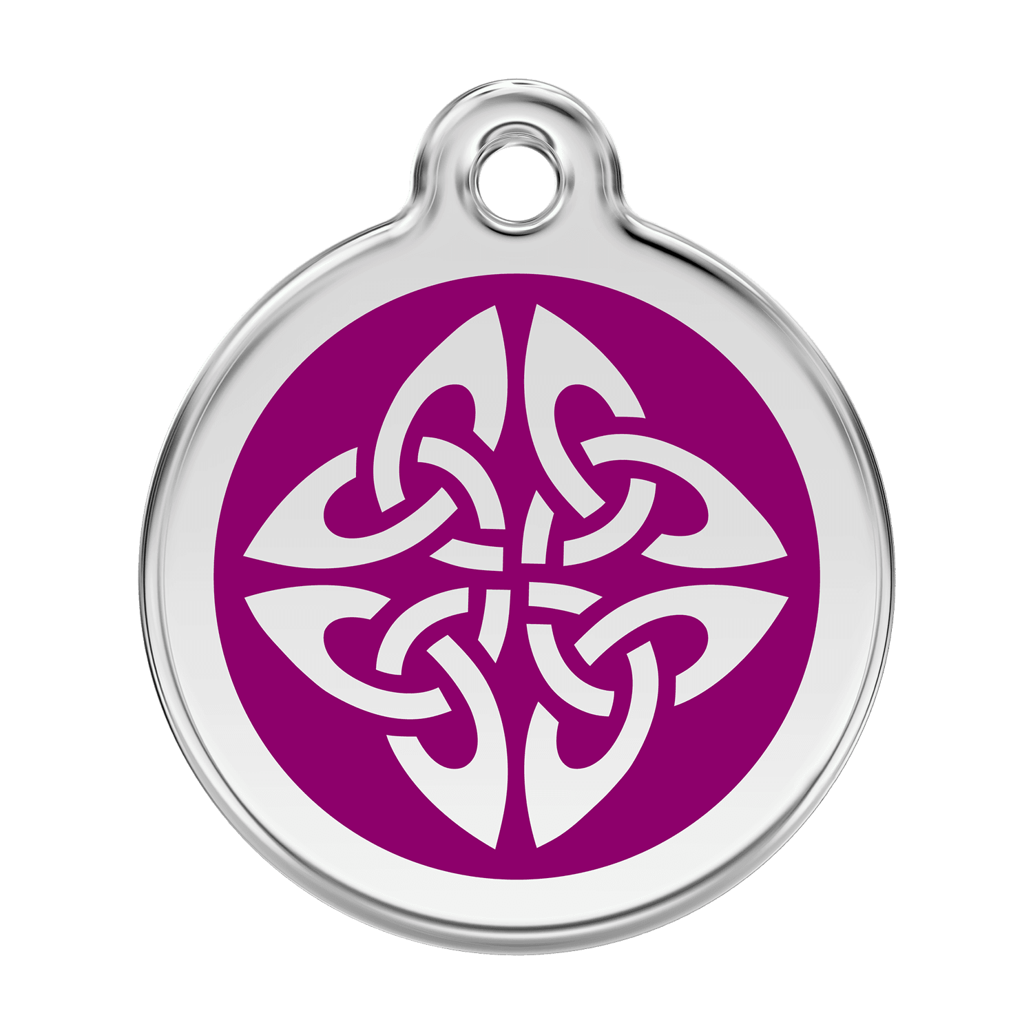  Red Dingo Stainless Steel Engraved Dog Tag Tribal Arrows Purple