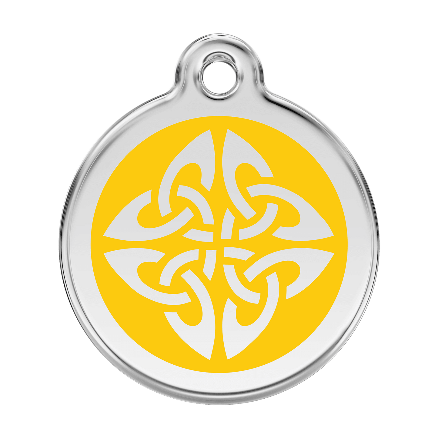  Red Dingo Stainless Steel Engraved Dog Tag Tribal Arrows Yellow