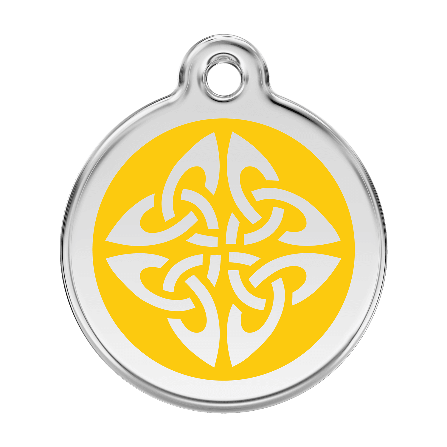 Red Dingo Stainless Steel Engraved Dog Tag Tribal Arrows Yellow