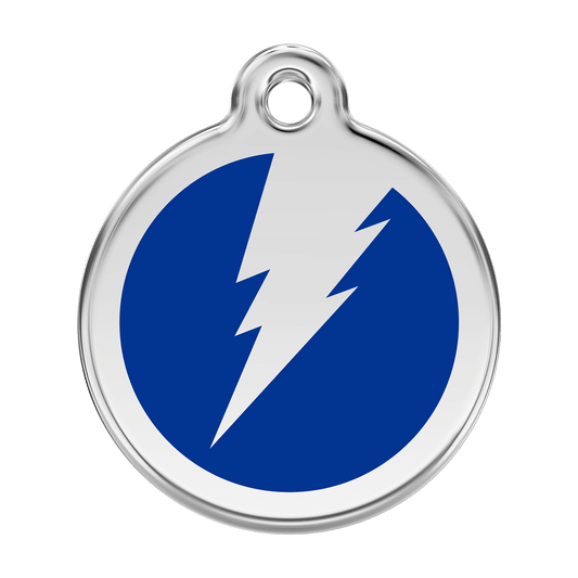  Red Dingo Stainless Steel Engraved Dog Tag Flash Navy