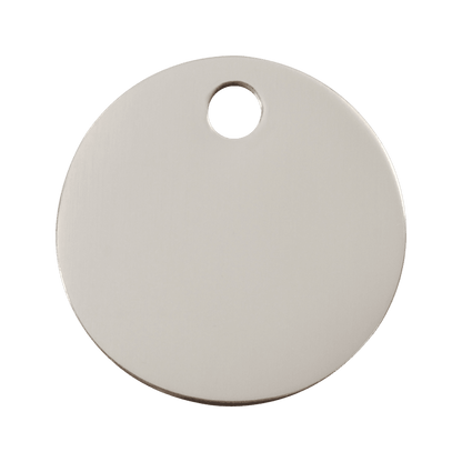  Red Dingo Stainless Steel Engraved Dog Tag Circle