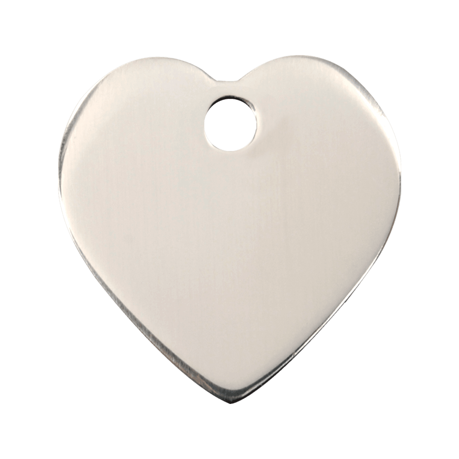  Red Dingo Stainless Steel Engraved Dog Tag Heart