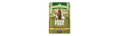  48 X 100g James Wellbeloved Senior Dog Pouches Grain Free Lamb
