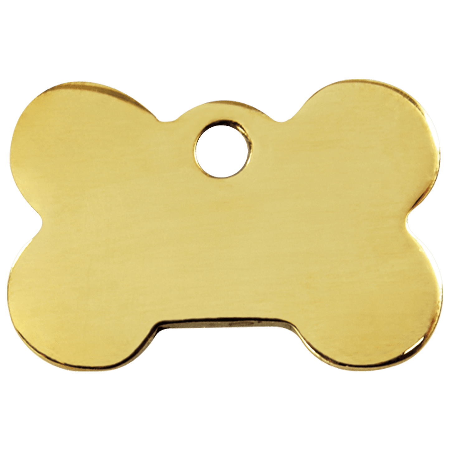  Red Dingo Engraved Brass Dog Tag Bone