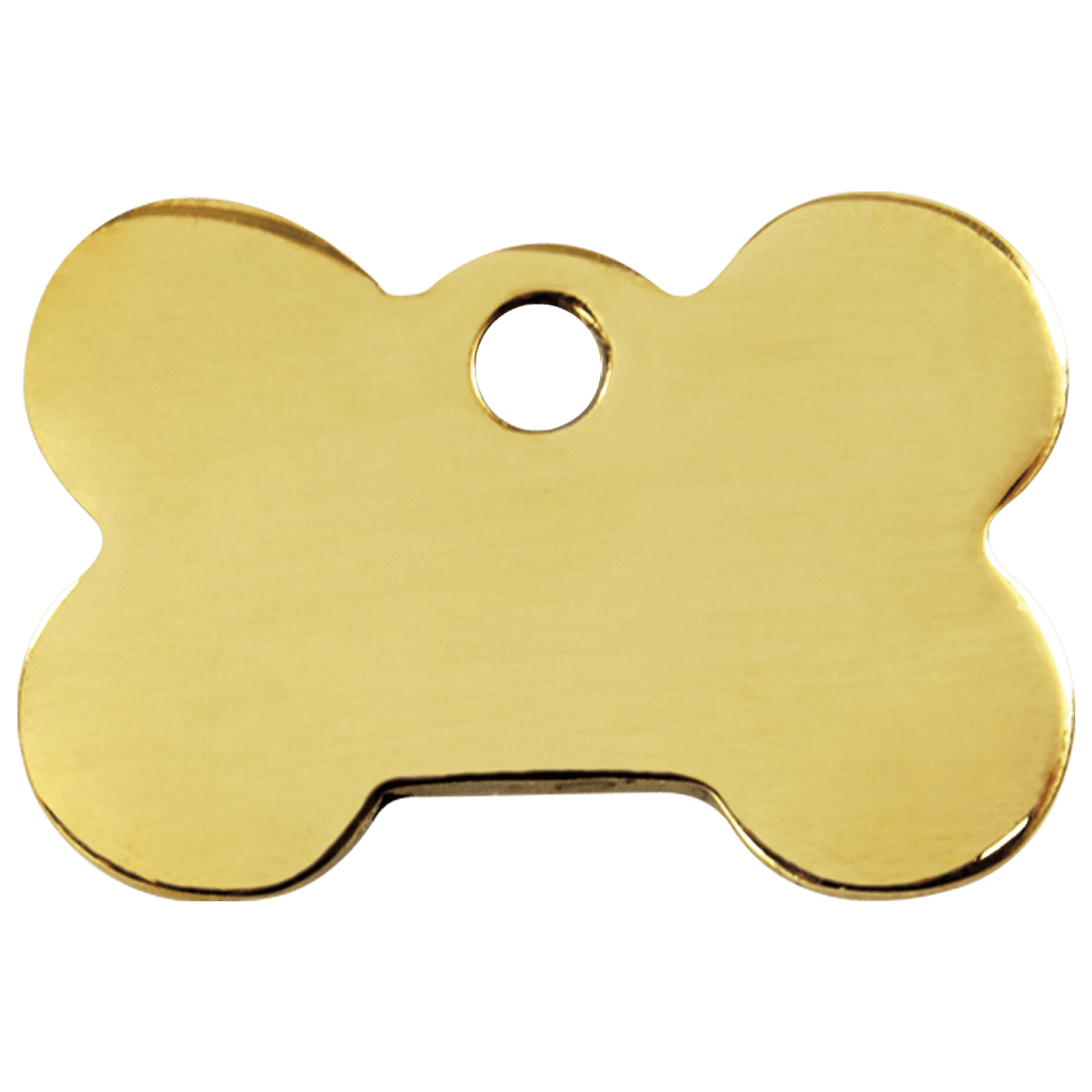  Red Dingo Engraved Brass Dog Tag Bone