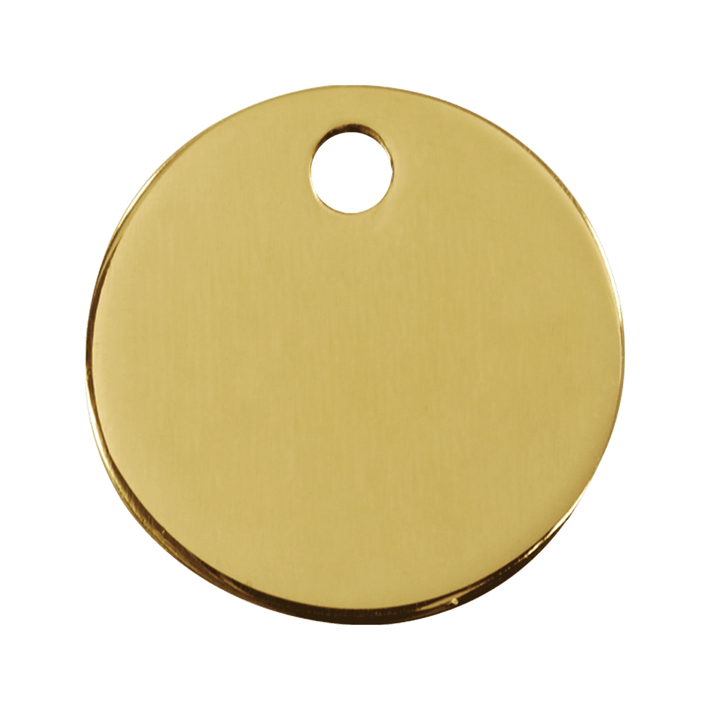  Red Dingo Engraved Brass Dog Tag Circle