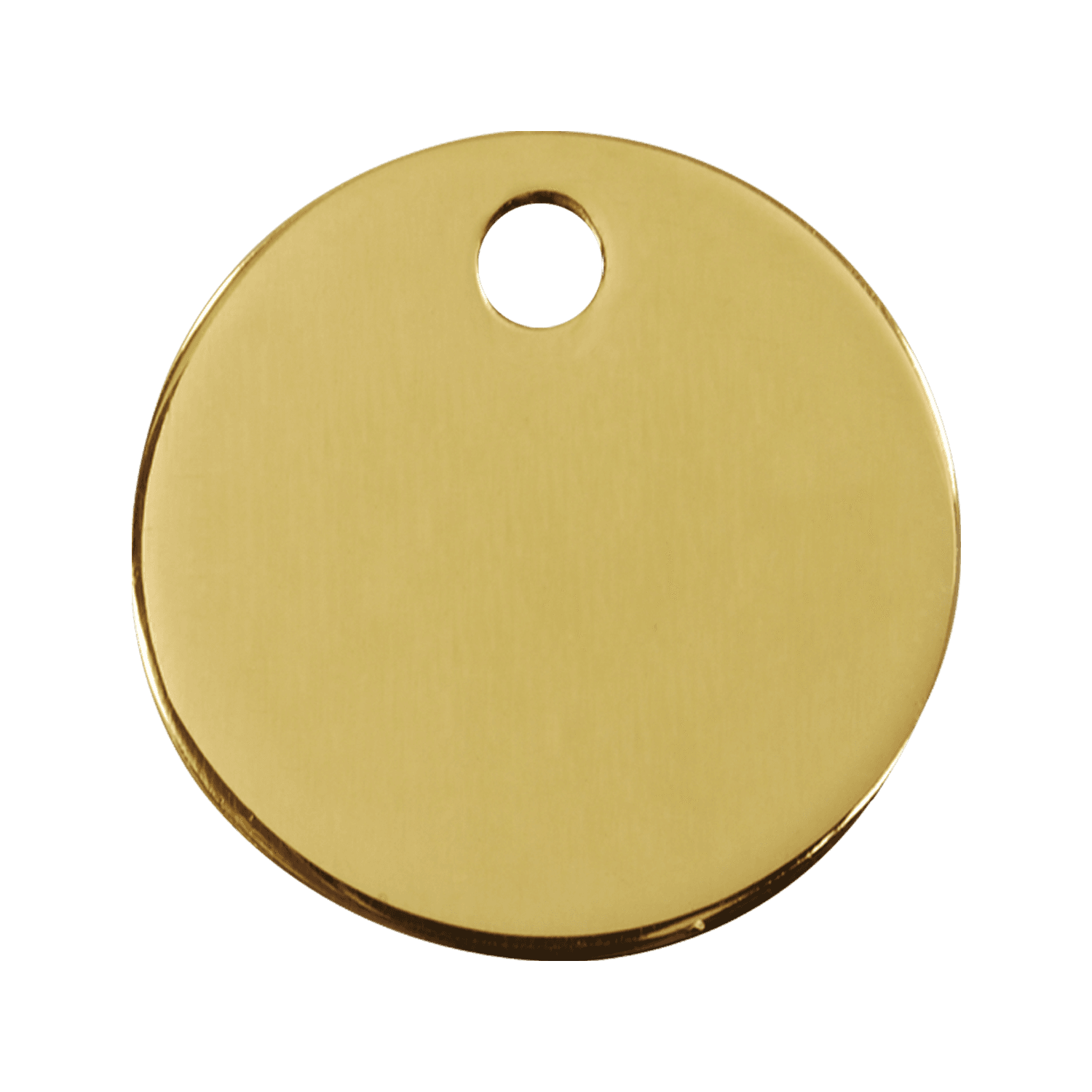  Red Dingo Engraved Brass Dog Tag Circle