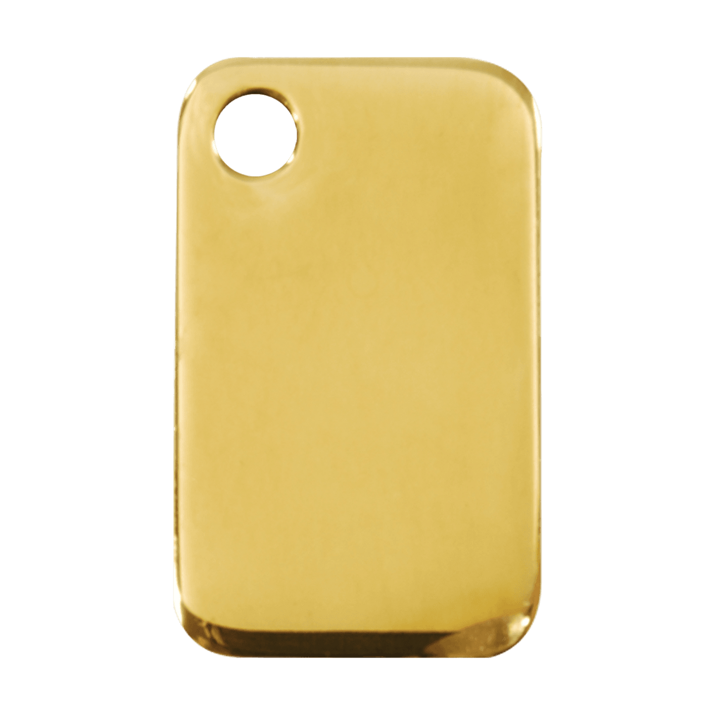  Red Dingo Engraved Brass Dog Tag Rectangle